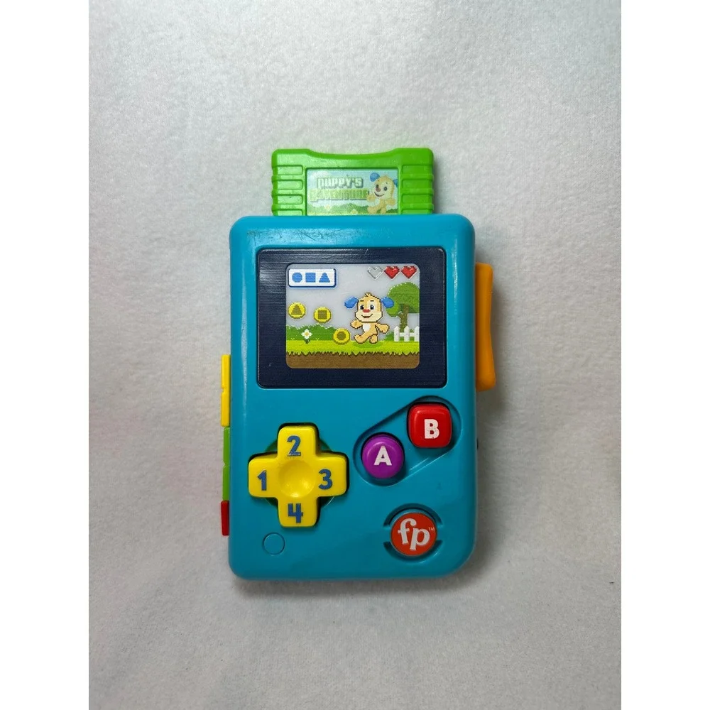 Fisher-Price Laugh & Learn Lil‎ Gamer Musical Toddler Toy Blue Puppy Adventure